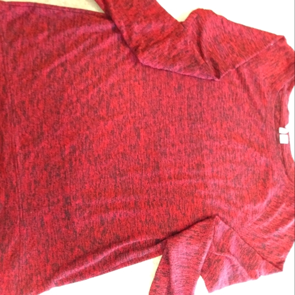 Long Sleeve Red Top Size Small Cato